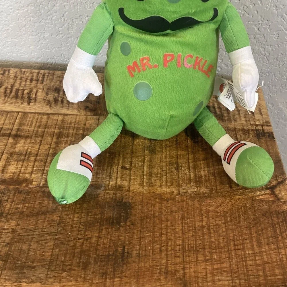Mr. Pickle w/ Mustache Tennis Shoes Plush Stuffed Animal Toy Fiesta 15”
